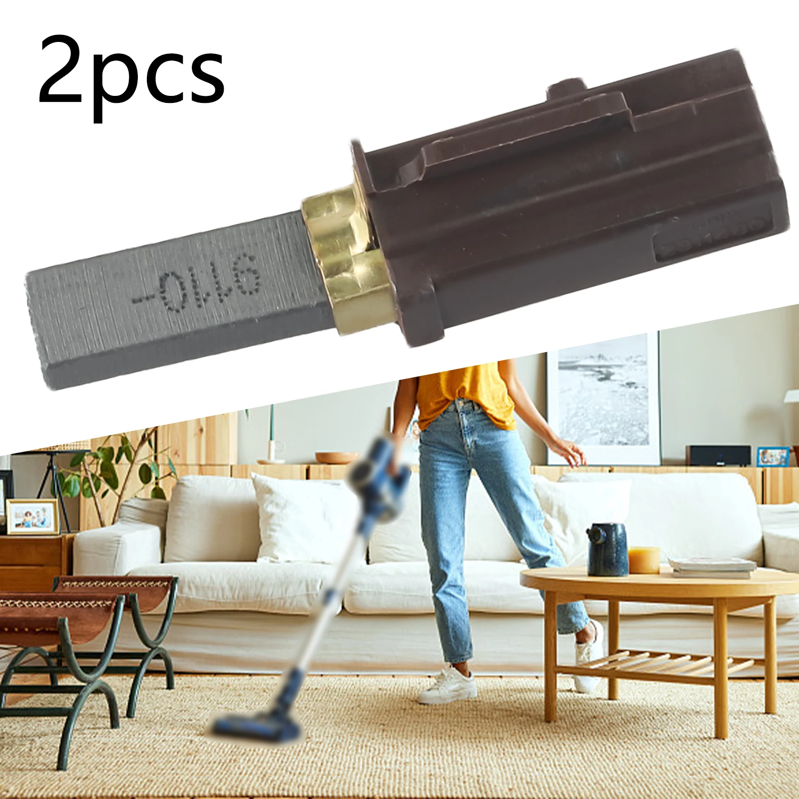 

2 шт. угольные щетки для двигателя для пылесоса Lamb 2311480 33326-1 333261, запчасти для робота-пылесоса, аксессуары