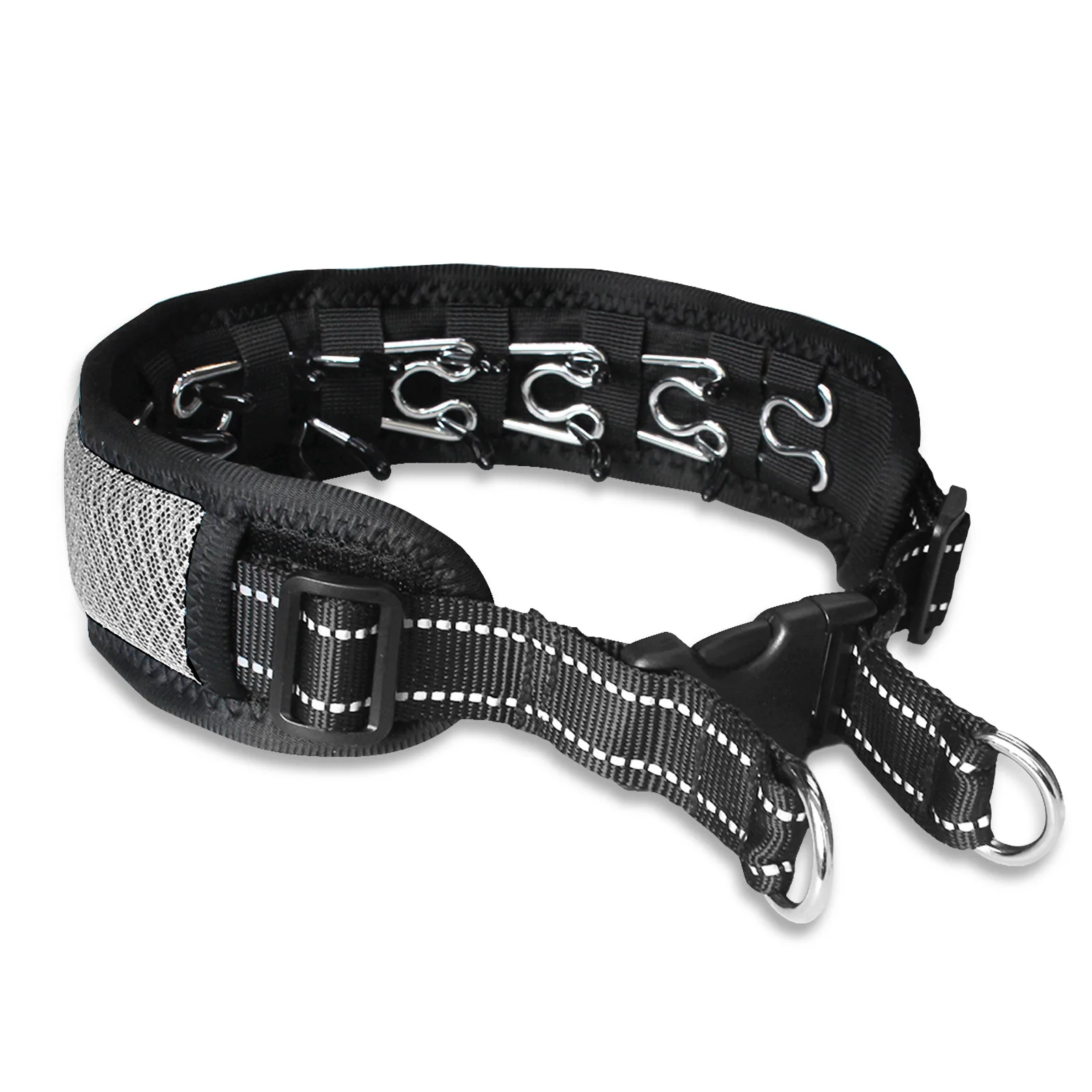 The anti-fierce dog impact barbs training collar is adjustable neoprene  anti-pull dog walking collar - AliExpress 15