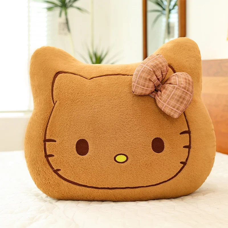 Kawaii Disney Plush Toy Cute HelloKitty Pillow Stuffed Plaything For Kids Birthday Gift Retro Hawaiian Style Soft Cuddly Plushie