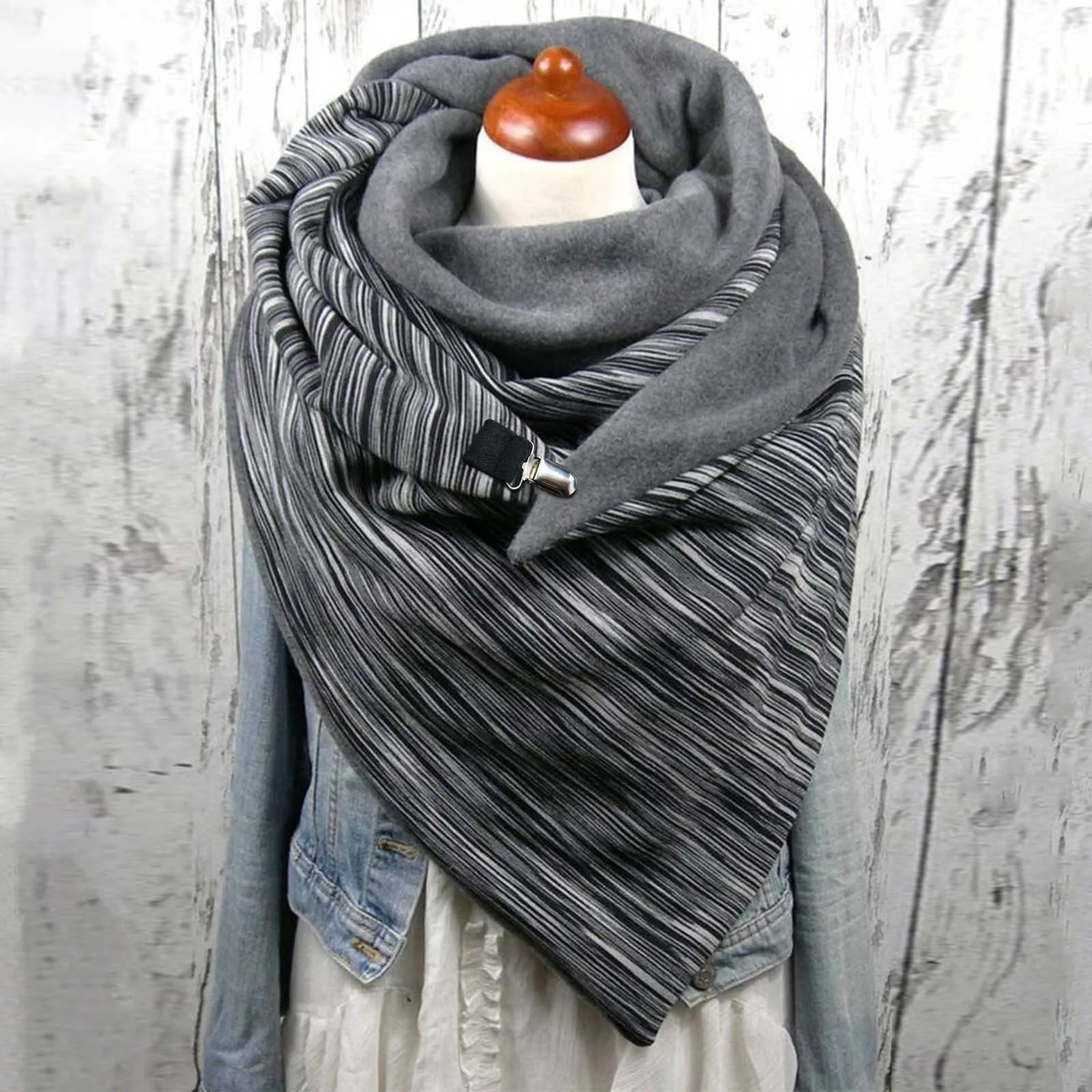 Winter Bohemian Style Cashmere Scarf For Women's New Autumn And Winter Outerwear Shawl For Warmth And Thickened Scarf