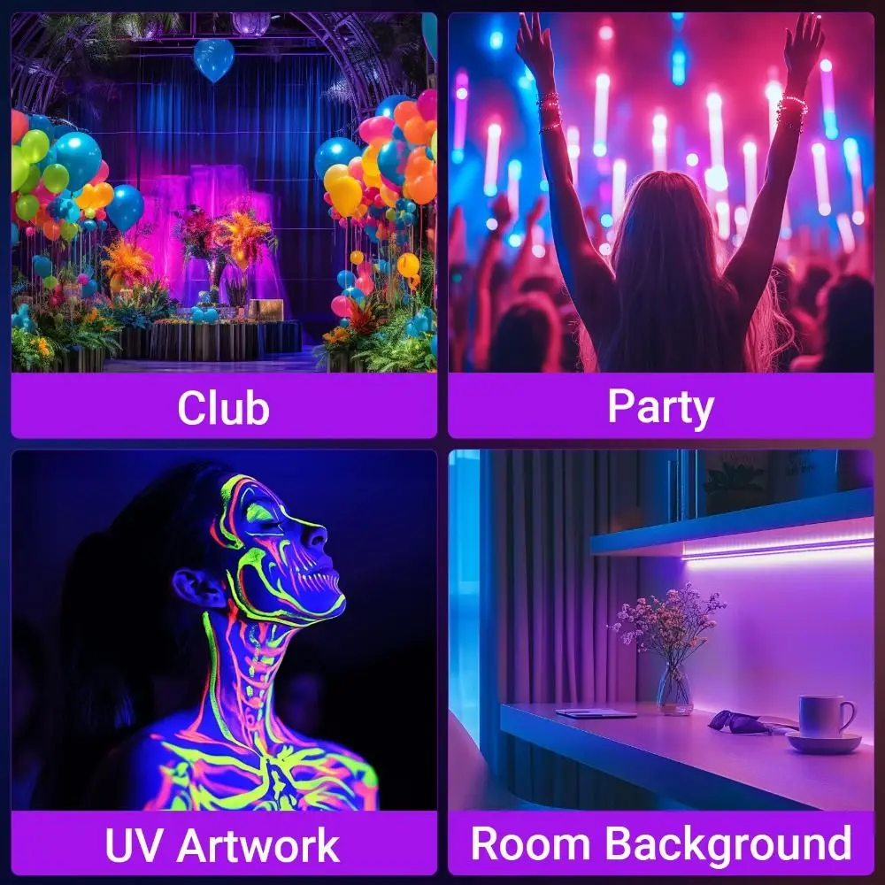 

395nm Blacklight LED UV Wall Washer Light 36W Power 40LED Strips Stage LED Bar Washer Lamp Durable Concert LED Wall Washer