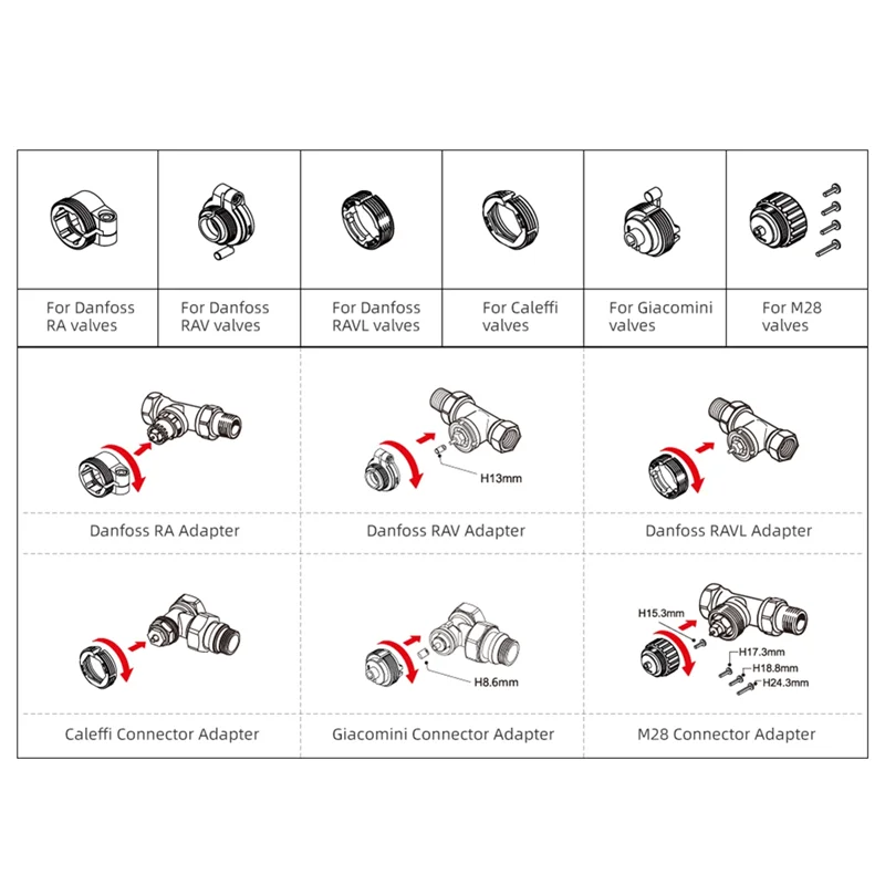 صمام مشعاع حراري ذكي قابل للبرمجة، جهاز تحكم عن بعد في درجة الحرارة يعمل لـ Alexa Google Home