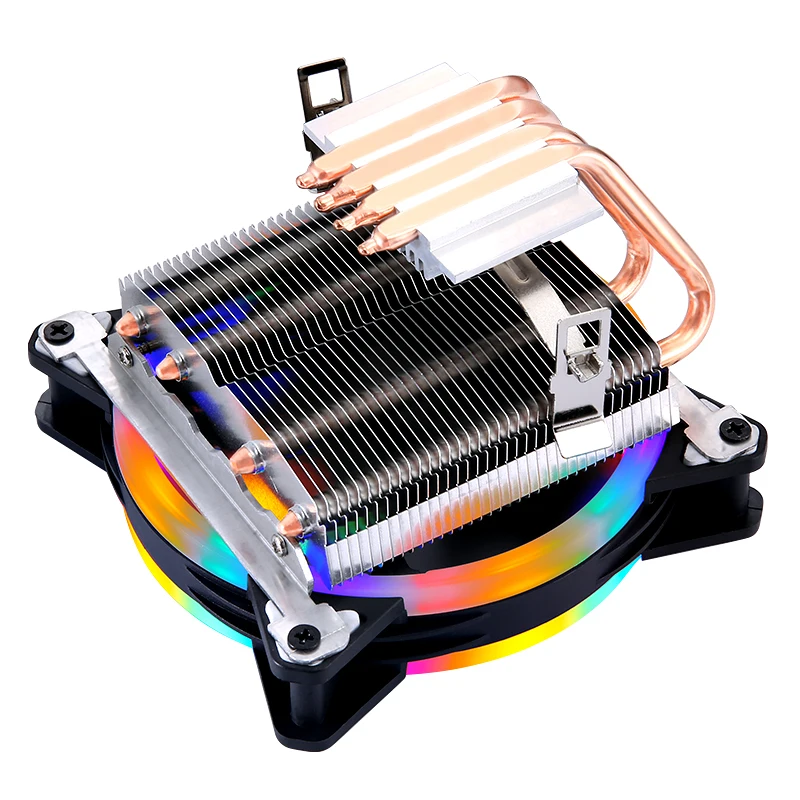x79 x99 Processor Cooler 120mm Fan 4pin/PWM PC Horizontal Radiator 2/4 Heat Pipe Air-cooled install LGA2011 1200 115X AM3 AM4 i5 - Image 2