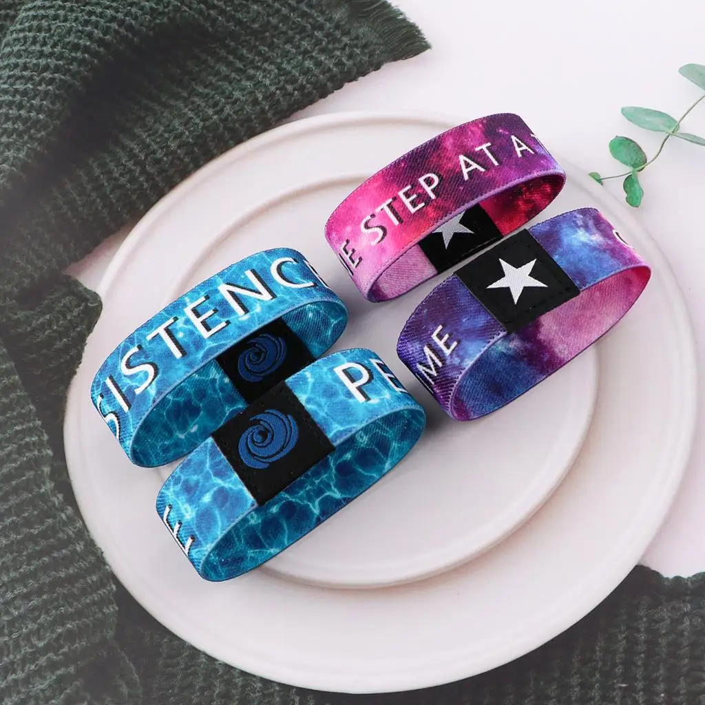 Inspirational Bracelet Motivational Wrist Strap Fashion Bracelet For Women Men Jewelry Bangle Starry Sky Hand Strap