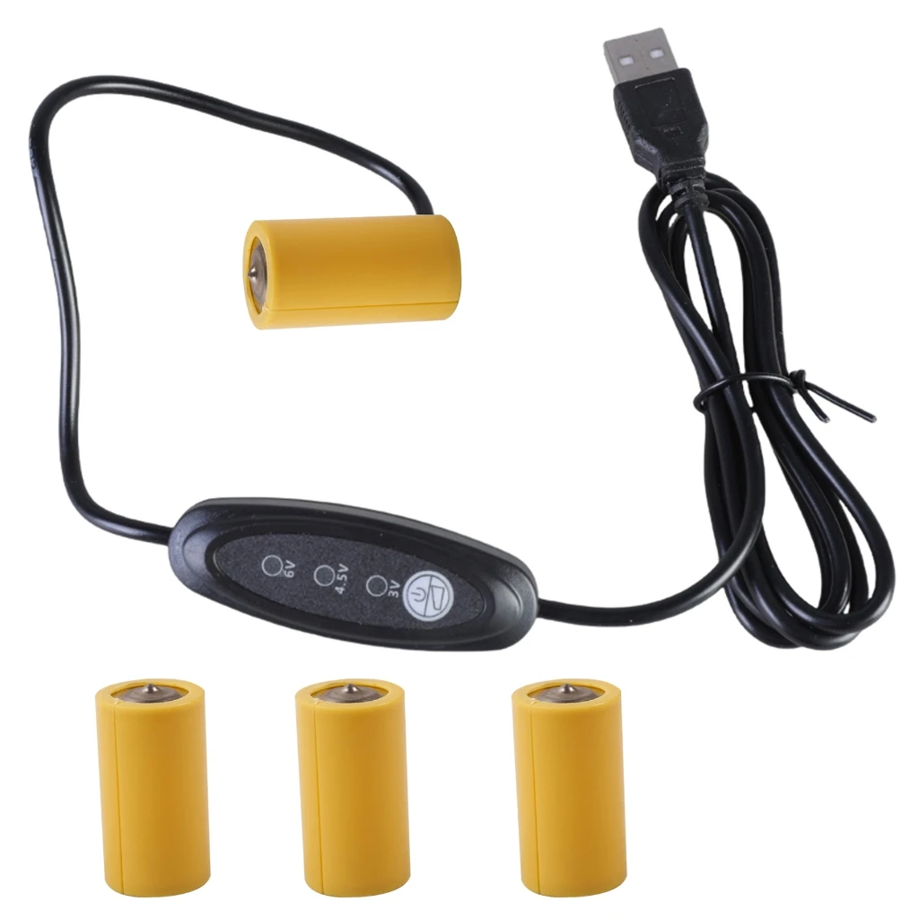 

LR14 C Battery Eliminators USB Power Supply Cable Replace 2-4Pcs LR14 C Battery for Electric Toy Flashlights Clock