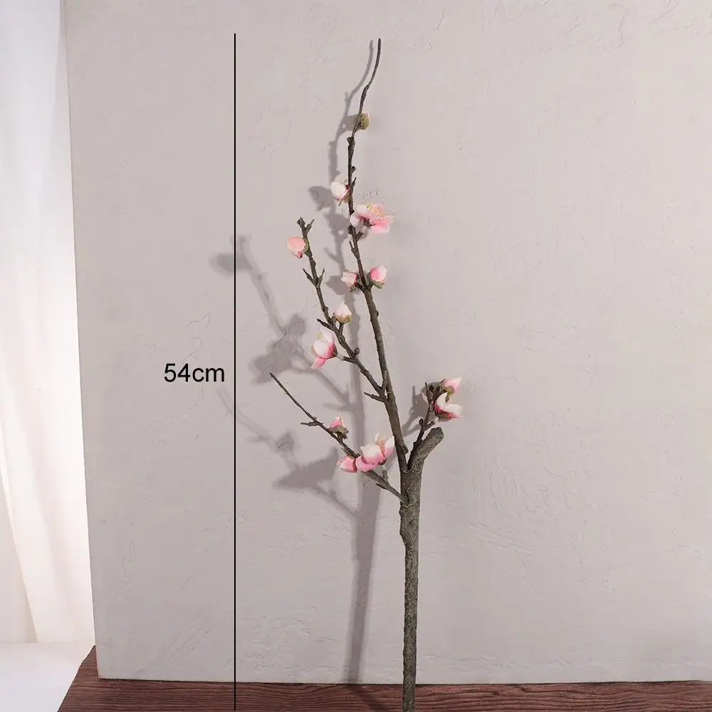 باقة 1 قطعة الديكور الزفاف ديكور الجدول الحلي ديكور المنزل ورد صناعي البرقوق زهر الزهور الاصطناعية فرع البرقوق #5