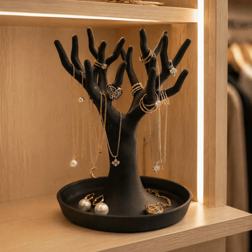 3D Printed Miscellaneous Item Storage Tray Decorative Figurine Simulated Tree-shaped Organizer Nordic Multifunctional