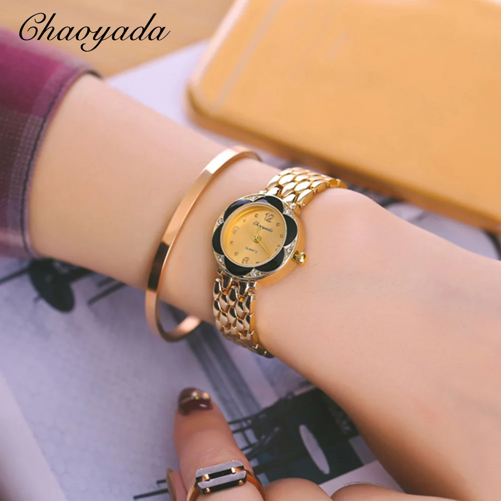 10pcs/Lot Bulk Luxury Fashion Rhinestone Stainless Steel Women's Watches Quartz Wristwatches Bracelet Watch Casual Style