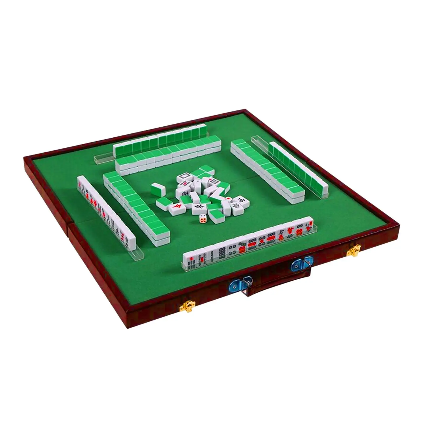 50Cmx50cm Mini Mahjong Table Tile Game Indoor Entertainment Accessories Leisure Time Game Activity Game Foldable for Home Party