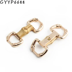 2-10-30pcs Bambus Kleiderbügel Anschluss für Taschen Handtasche Schulter verschlüsse Lederband Clip Schnallen dekorative Hardware Zubehör