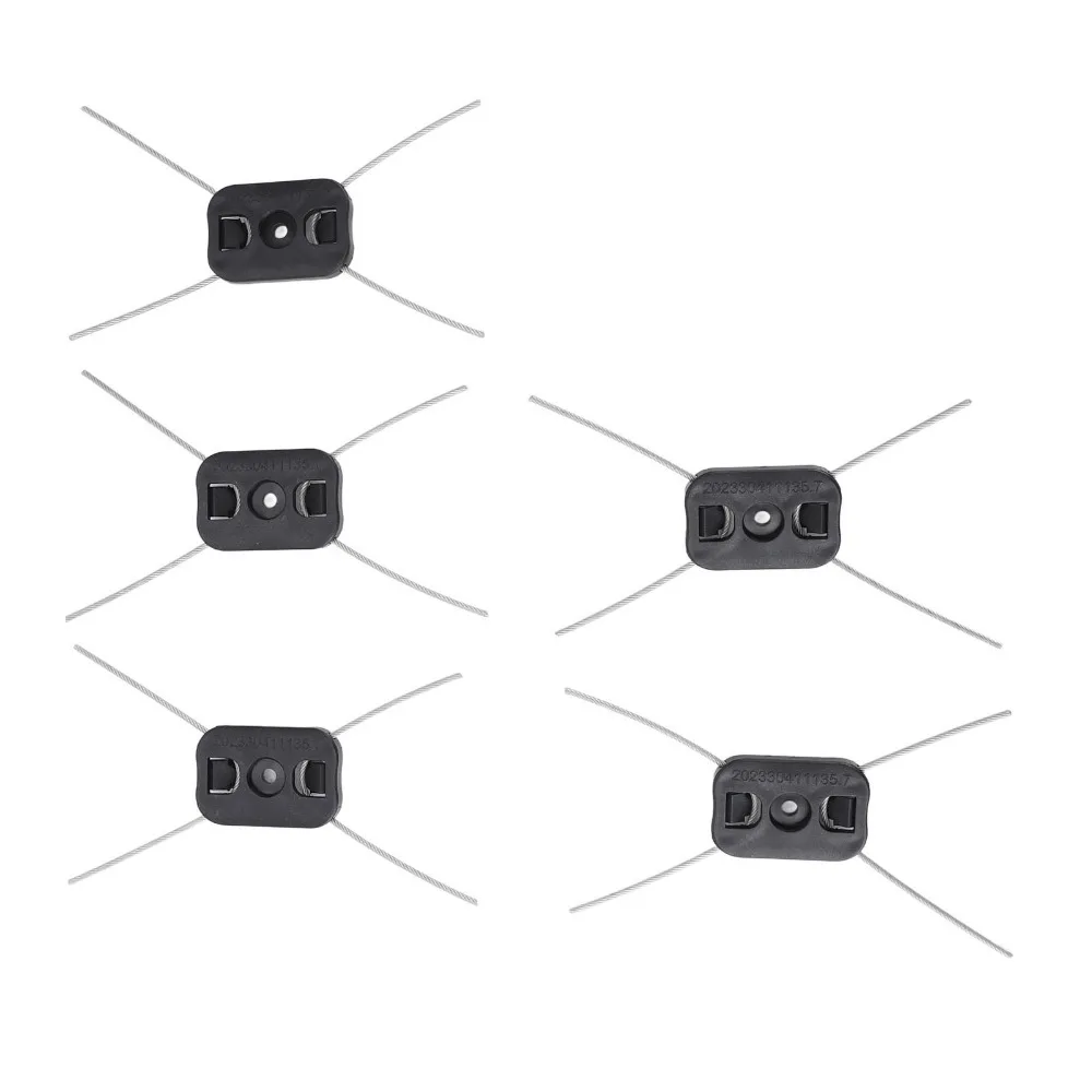 15PCS Steel Blades String Trimmer Head 4-String Universal Weed Trimmer Blade Easy to Install Black Electric Weed Trimmer Blade