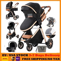 Light Stroller 3 in 1 Baby Stroller for Newborn Baby, prams ,Baby Carriage 3 in 1 Baby Cart for Travel with Four-Wheel Stroller