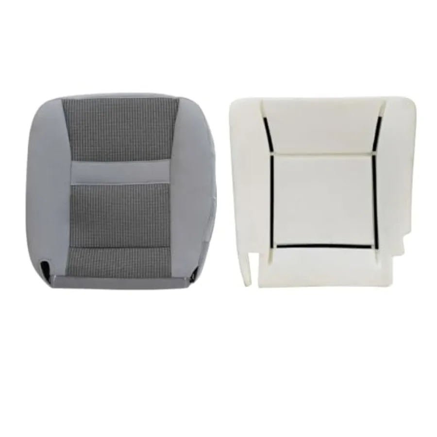 

Driver Side Bottom and Foam Cushion Replacement Cloth Seat Cover Gray Compatible with Dodge Ram 1500 2500 3500 4500 5500 2006 2