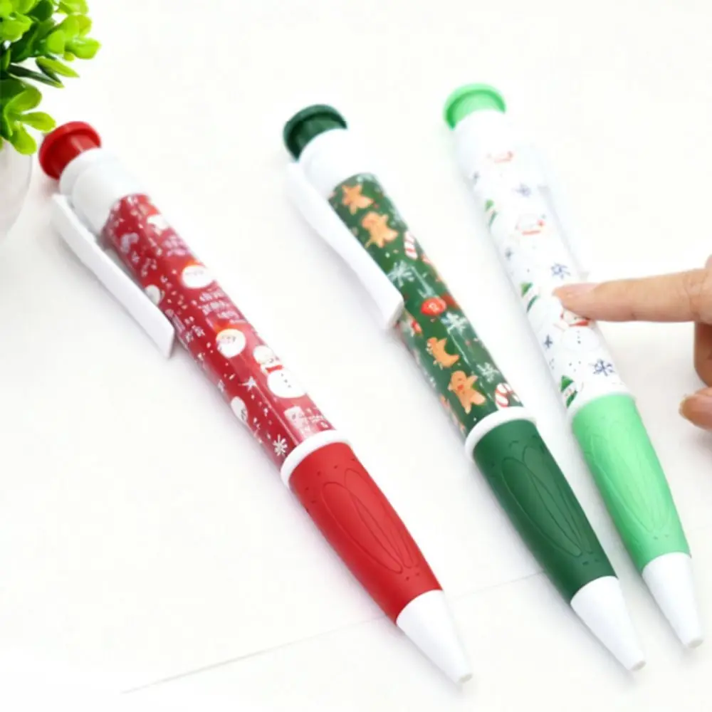 

Cartoon 28.5cm Giant Ballpoint Pen Christmas Print Novelty Oversize Ballpoint Pen Performance Props Huge Ball Pen Students
