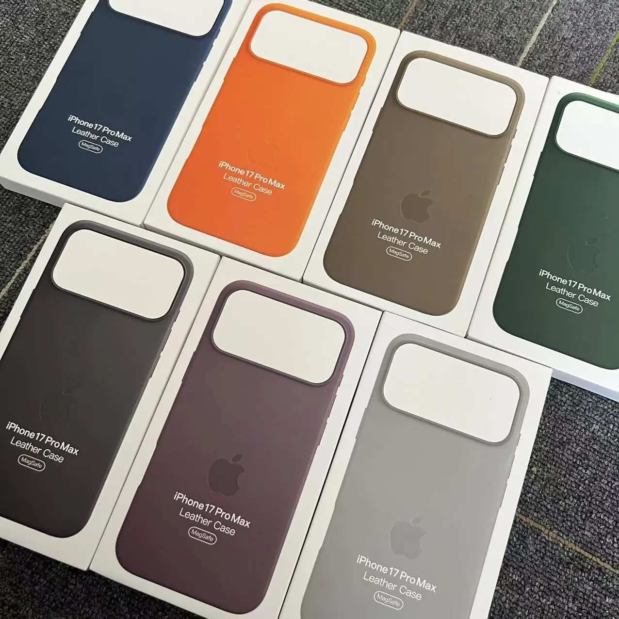 

Official New Original Leather With Magsafe Apple Case For iPhone 17 Pro Max 17 Pro Wireless Charging Magnetic 17 With LOGO Cover