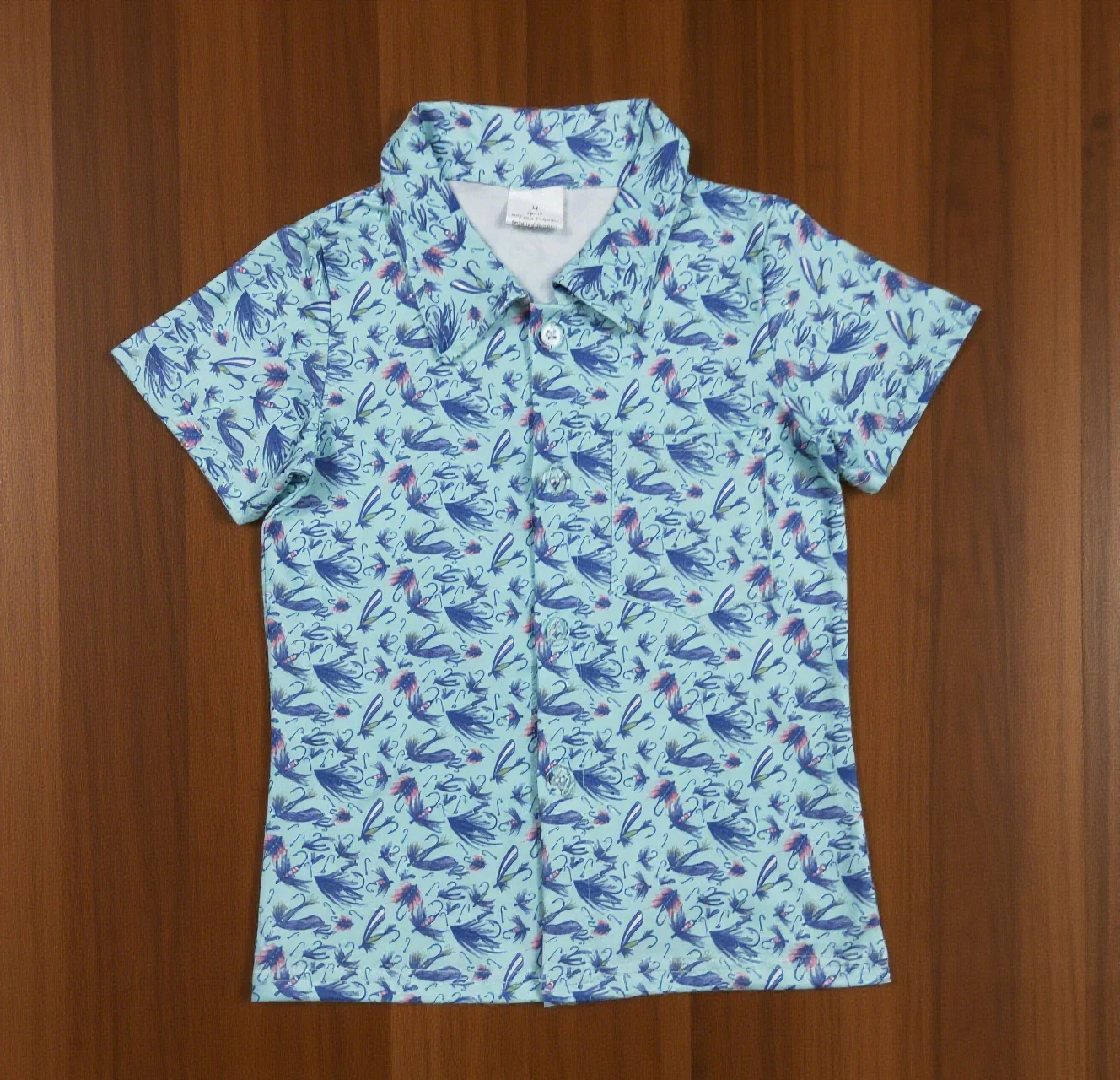 

Z827-02 BT1296 Children Boutique Clothes Short Sleeve Top Kids Boys Shirt