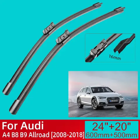 아우디 A4 B8 B9 올로드 2008-2018 2009 2010 2011 2012 2013 2014 자동차 액세서리 앞 유리 와이퍼 블레이드 브러쉬 와이퍼