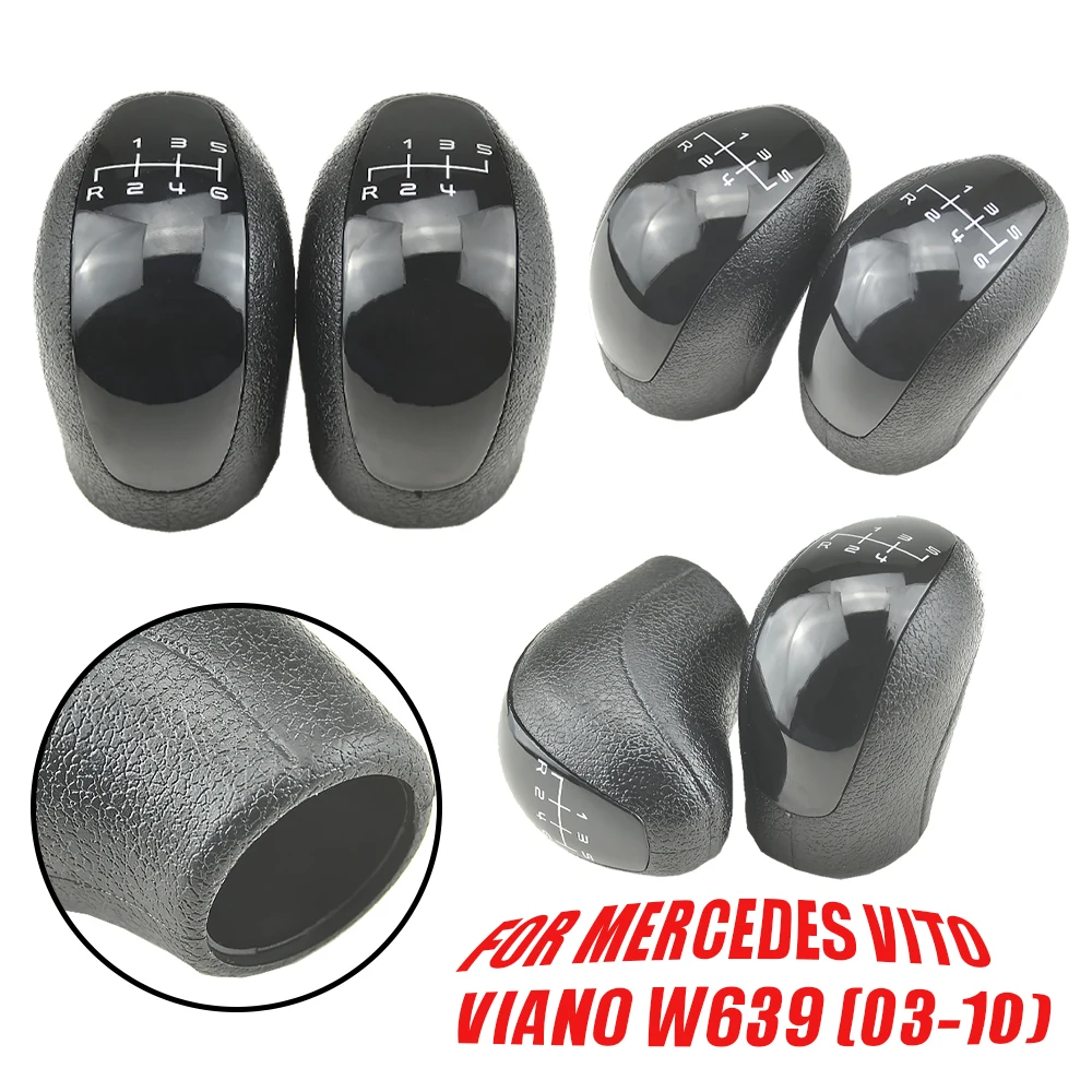 Manual Transmission Lever Shifter FOR MERCEDES VITO VIANO W639 (03-10) Gear Shift Knob Collar Cover Car Styling Accessories 6