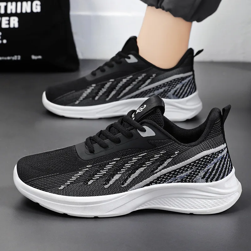 Man Sports Running Sneakers Athletic Mesh for Men Tennis Walking Shoes Students Casual Breathable Outdoor Hiking Non-slip