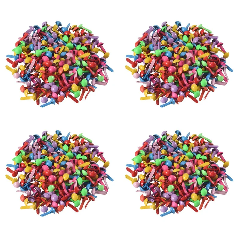 

Превосходный набор из 800 мини-париских застежек, многоцветная бумага для рукоделия, штамповки, скрапбукинга, инструмент «сделай сам», 4,5 мм