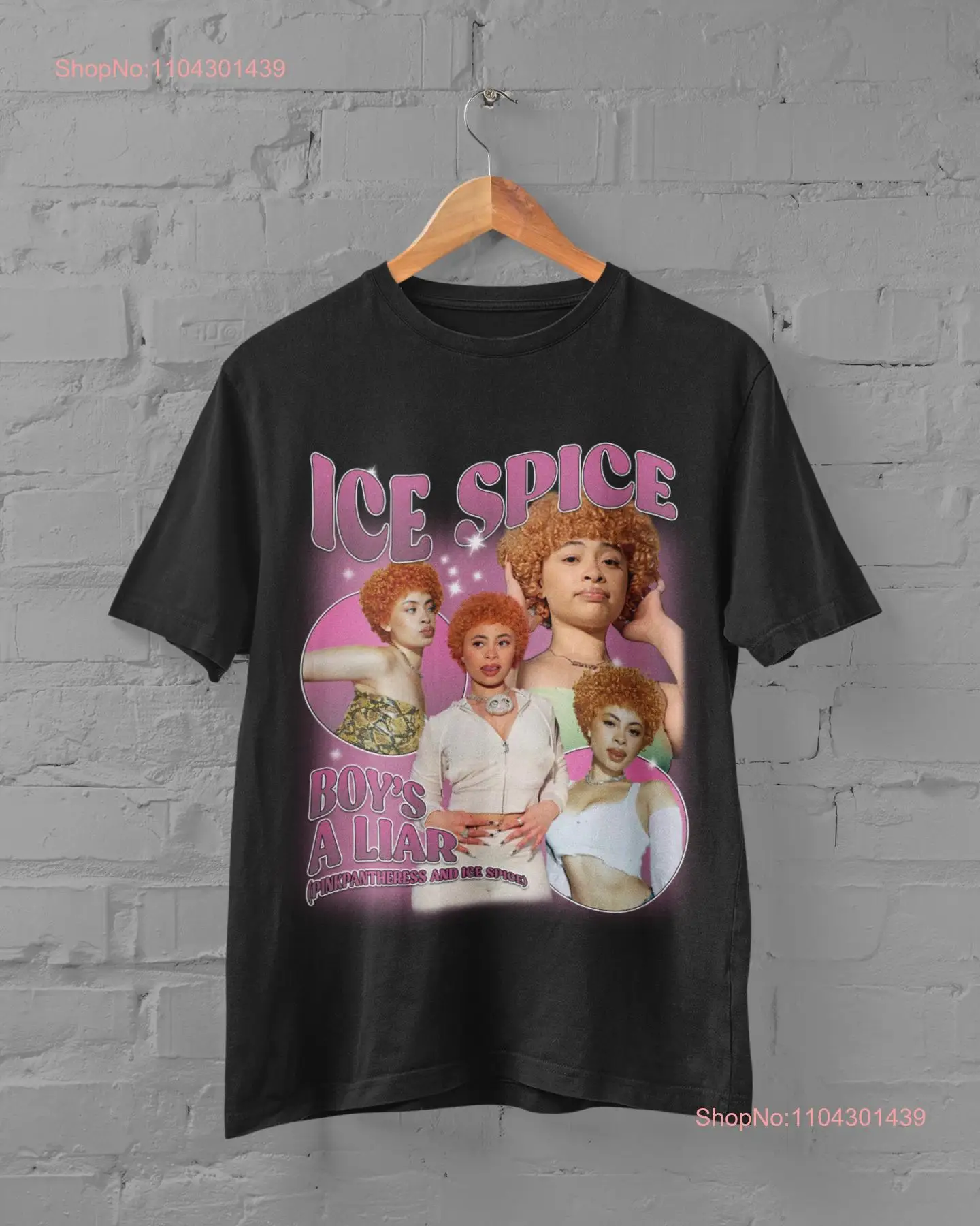 Ice Spice T Shirt Vintage Rap Hip Hop Print Merch Munch Oversized Heavy Cotton long or short sleeves