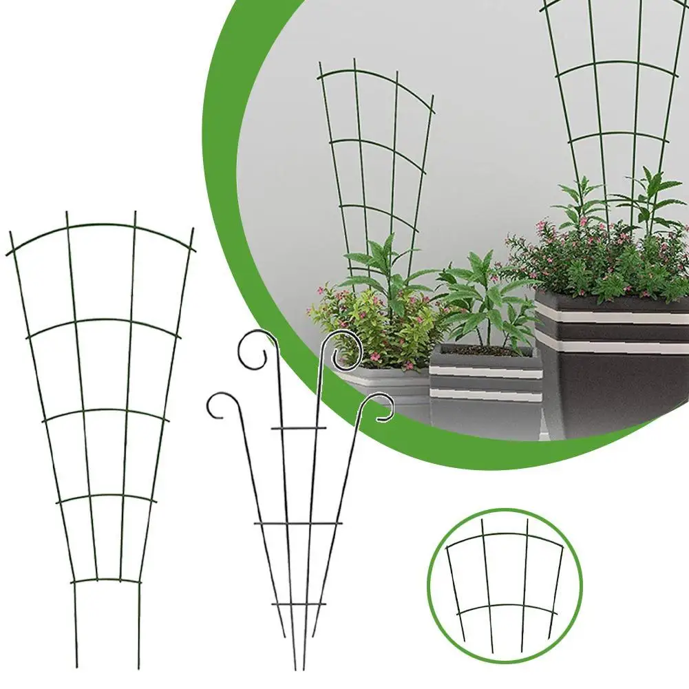 

1/4Pcs Garden Trellis for Potted Plants Metal Trellis for Climbing Plants Outdoor Indoor Vertical Shape Plant Support