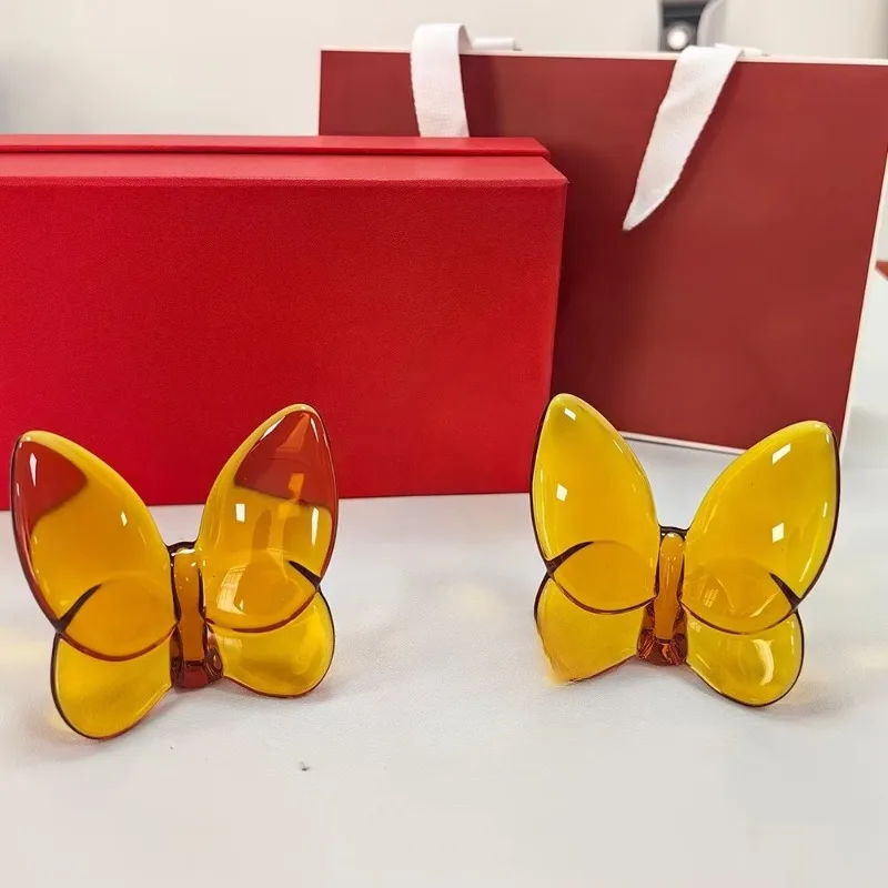 Full set, gift box, crystal, butterfly wings, lucky butterfly jewelry.