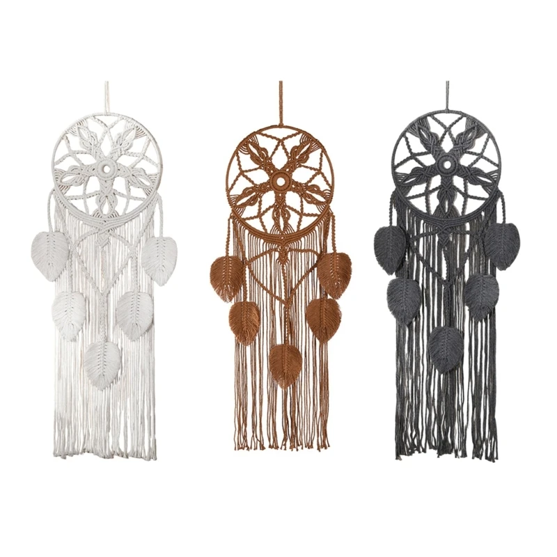 

Artistic Hand Woven Macrames Dreamcatchers Wall Decorations for Space Office B03D