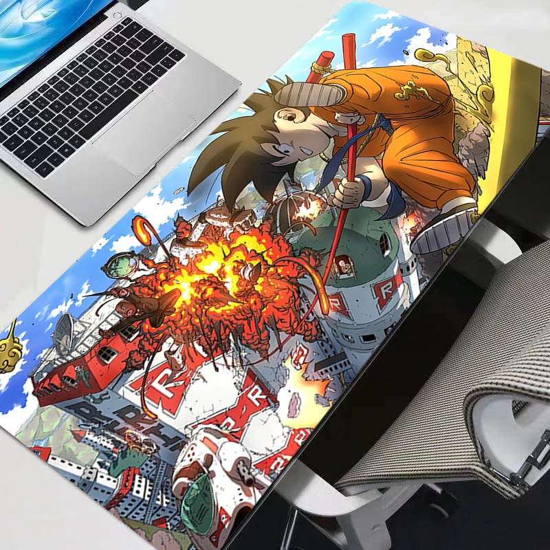 드래곤 볼 Z 카와이 DBZ 마우스 패드 애니메이션 귀여운 소녀 Gabinete 게이머 컴퓨터 책상 매트 키보드 게임 액세서리 마우스 패드