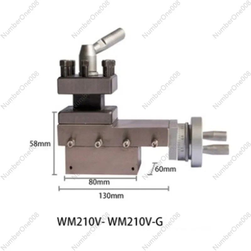 WM210V Lathe Tool holder Machine tool slide/Slide rest/Compound Rest Assembly