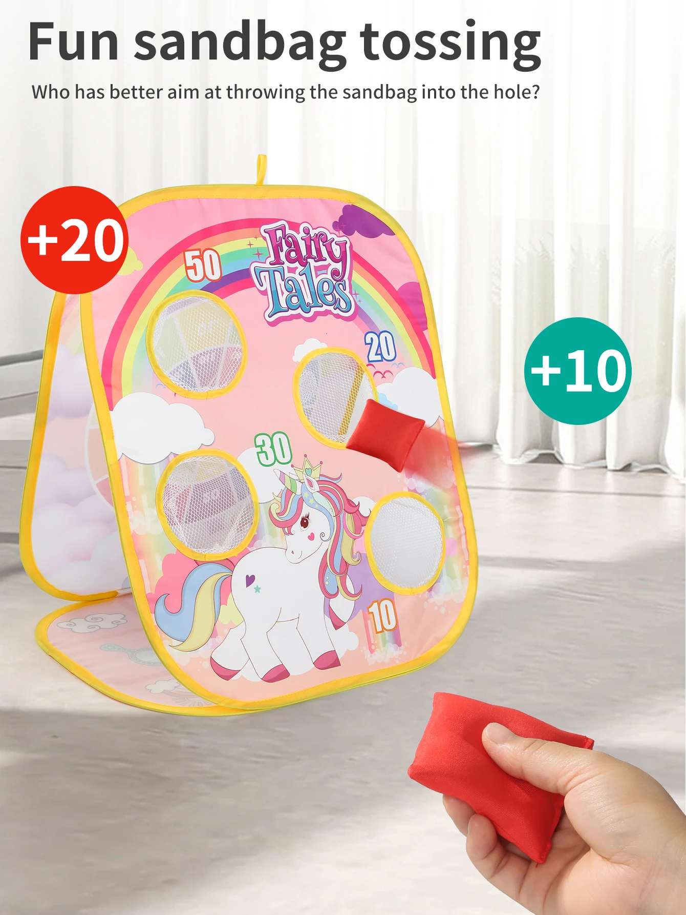 3-in-1 Kids Bean Bag Toss Game Set - Parent-Child Interactive Toy for School Sports, Birthday & Easter Party Favors