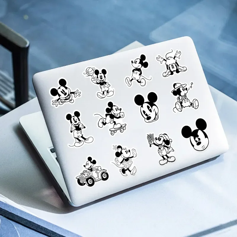 50 Buah Stiker Disney Mickey Mouse Stiker Anime Tahan Air Antik DIY Mainan Dekorasi Bagasi Laptop Botol Skateboard Ponsel