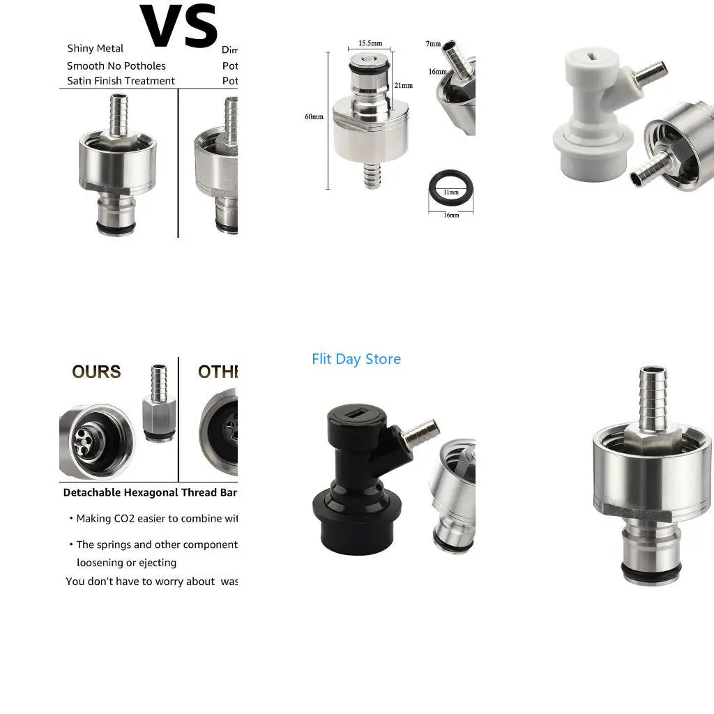 F92C Disconnect Type CO2 Coupling to Carbonate Beer Juice Keg Fitting