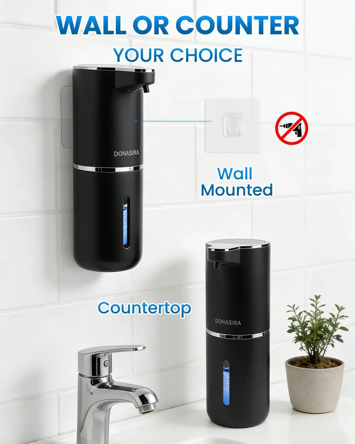380ML Touchless USB Rechargeable 4 Levels Adjustable Volume Automatic Sense Soap Dispenser Hand Wash Bottle For Kitchen Bathroom