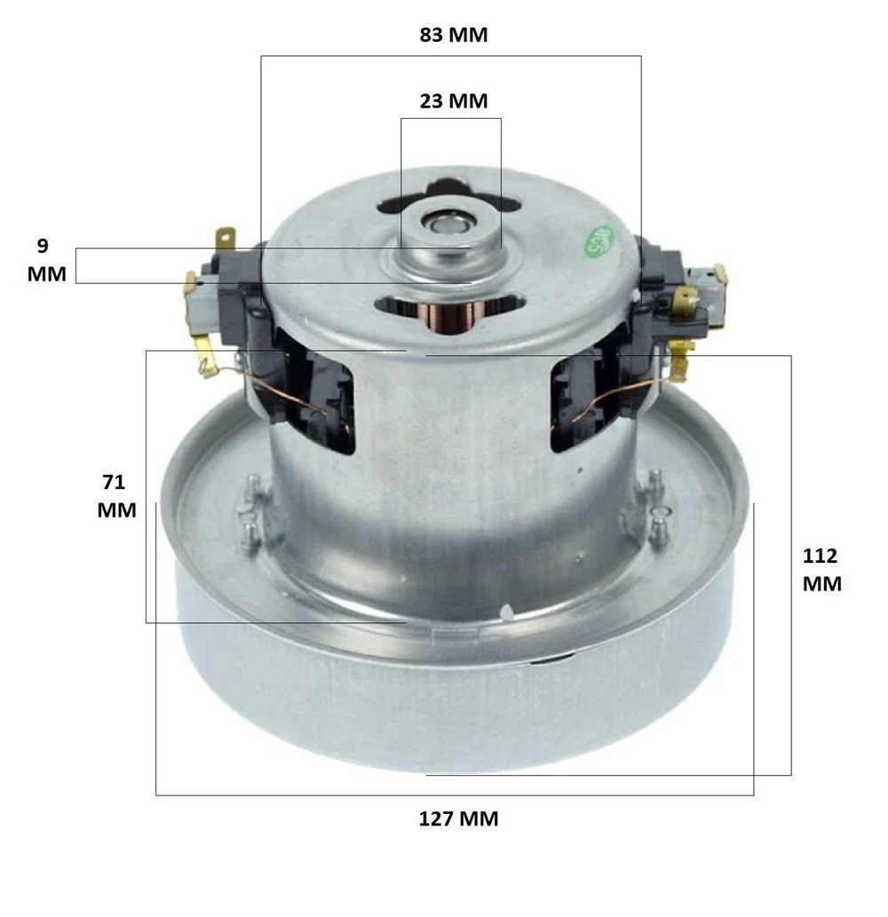 Compatible for Hotpoınt SL B10 BCH B16 APR C16 ARR D16 APR D07 BEB Vacuum Cleaner Motor 1400 W