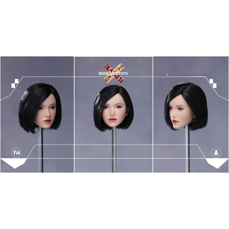 

Presale BM02 1/6 Scale Female Soldiers Movable Eye Head Carving for 12-inch TBL AT201/202 Pale Skin Body Accessories