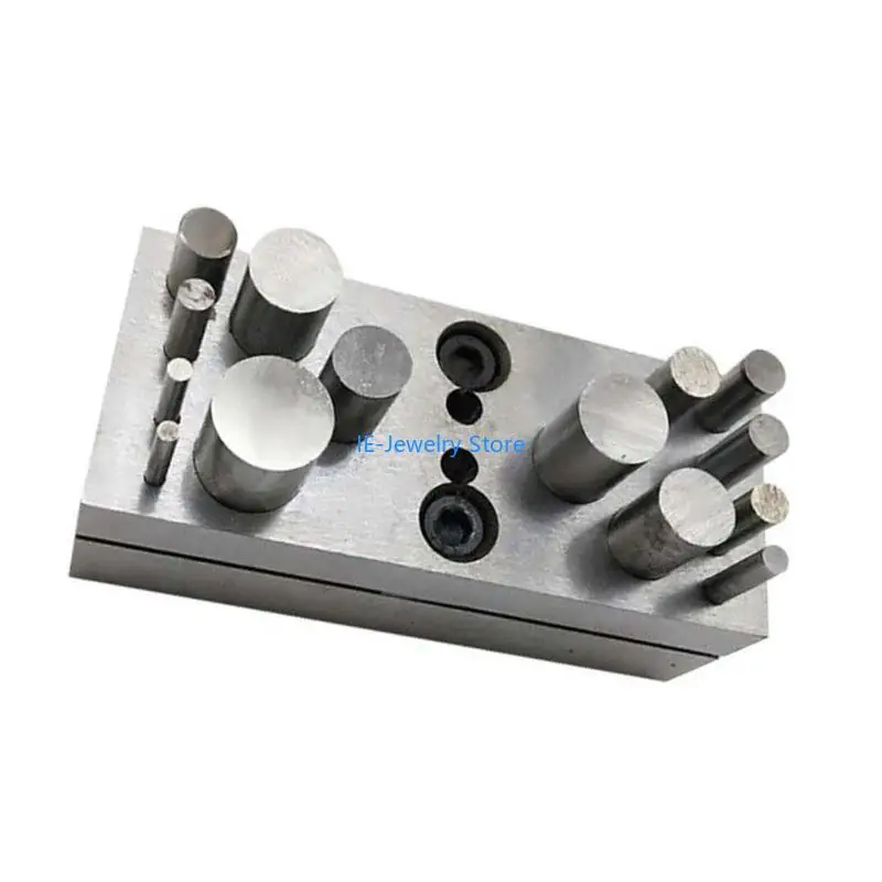 

W8KF Steel Die Stamp Set Jewelry Clasp Making Tool Handmade Necklace Clasp Die Cutter