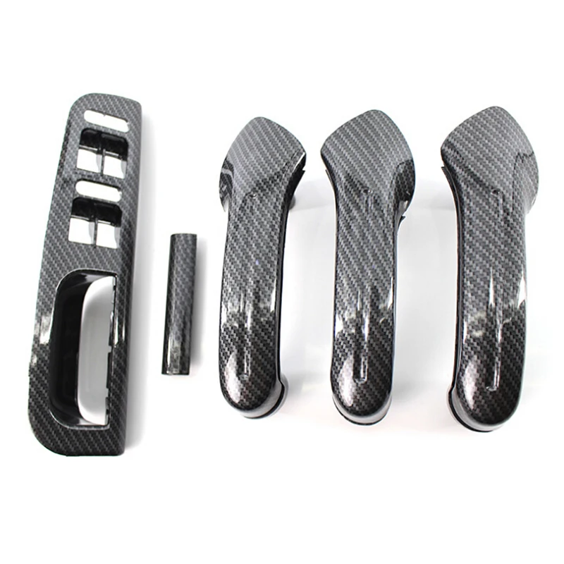 

For Volkswagen VW Golf 4 Jetta MK4 1999-2004 Carbon fiber Car Interior Window Lift Button Control Panel Door Dandle Covers