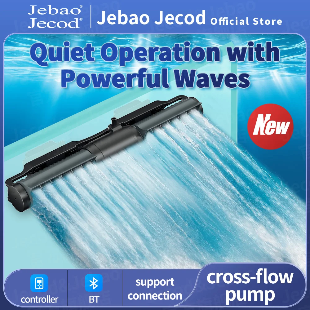 

Jebao Jecod New DCW Series Bluetooth Cross-flow Pump Aquarium Fish Tank Circulating Flow Pump App Control DC Water Pump
