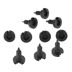 10Pcs Door Panel Trim Clips For Land Rover Discovery 1 & 2 Freelander Range Rover P38 MWC9134 Black Plastic Fasteners