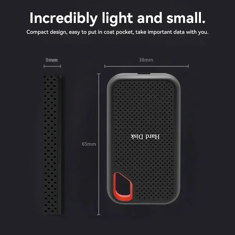 Disco duro externo para ordenador portátil, dispositivo de almacenamiento HDD para Xiaomi Mobile SSD E60, 1TB, 2TB, 4TB, 8TB, 256TB, USB 3,1 HD, PS5