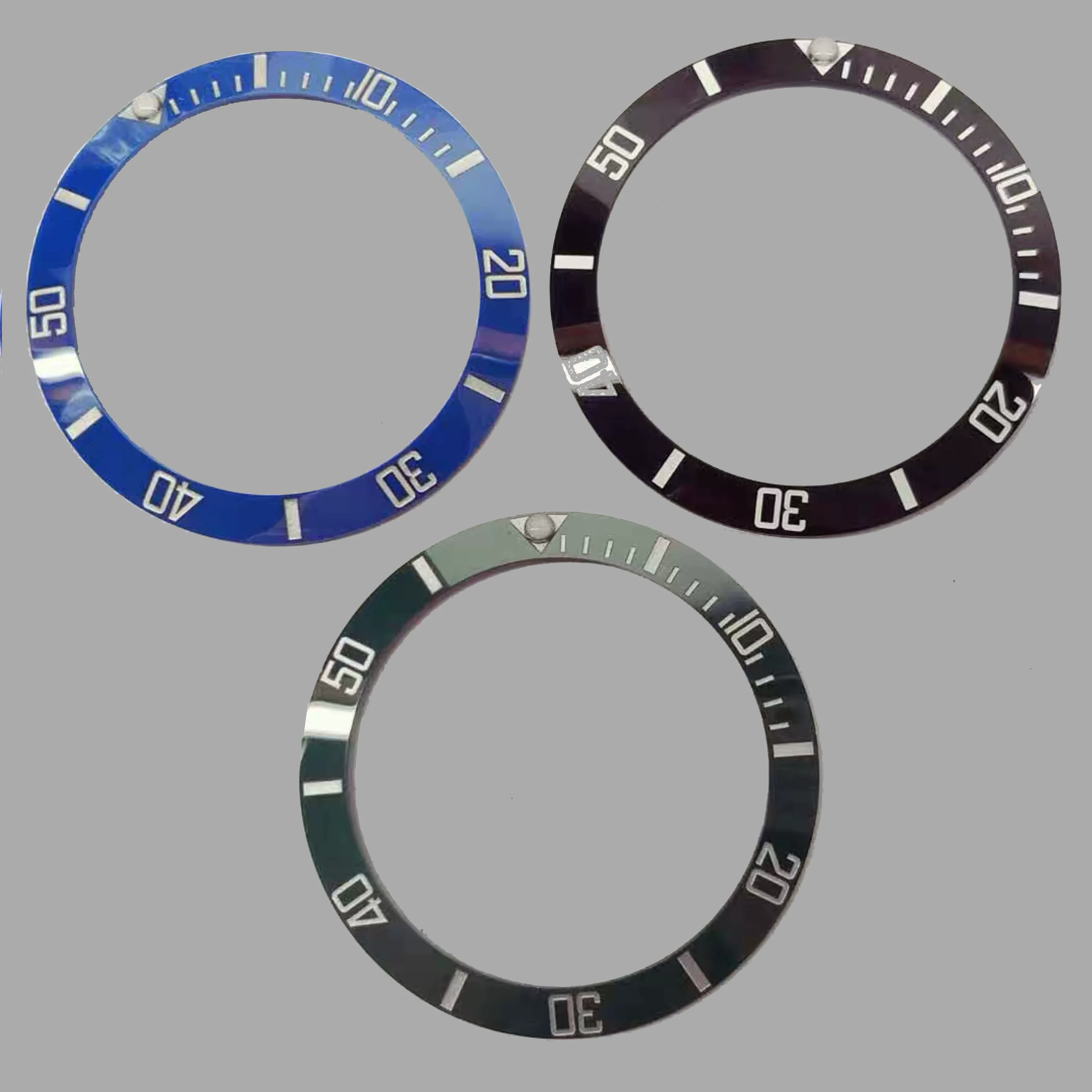 

Substitute black, green and blue water ghost original ceramic bezel mouth original GMT GMT Greenwich watch bezel watch accessori