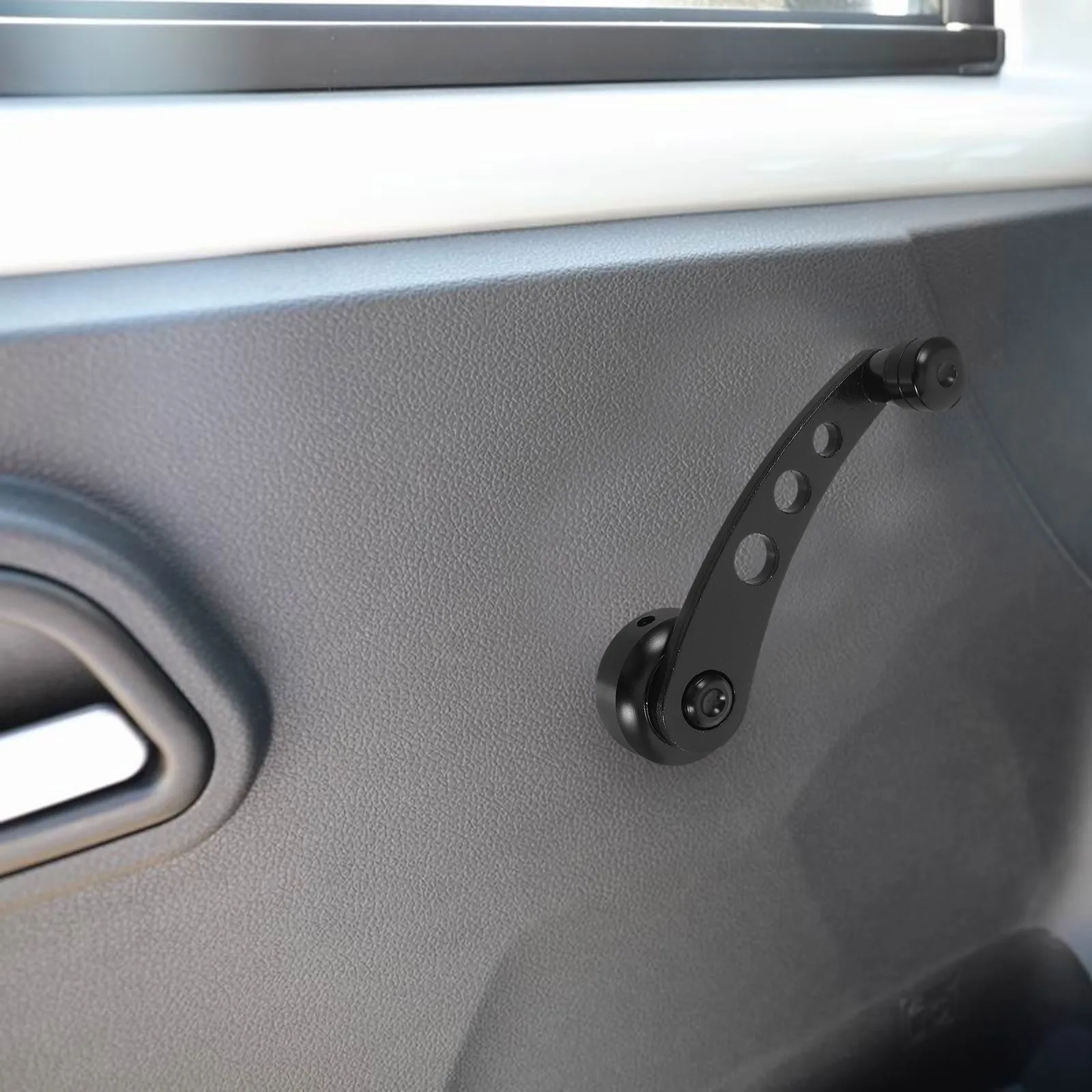 

2 pcs Car Window Crank Handle Universal Aluminum Alloy Manual T-Crank Replacement Handles for Sliding Doors Durable Easy Install