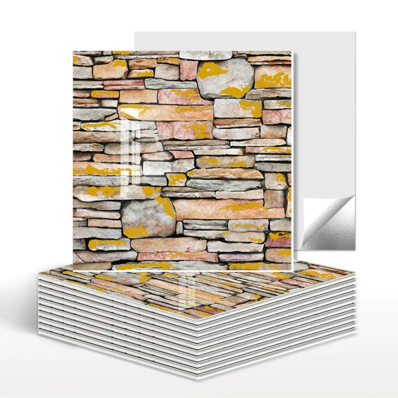 

Imitation tile wall sticker self-adhesive waterproof and moisture-proof wallpaper bathroom renovation wall panel decorative