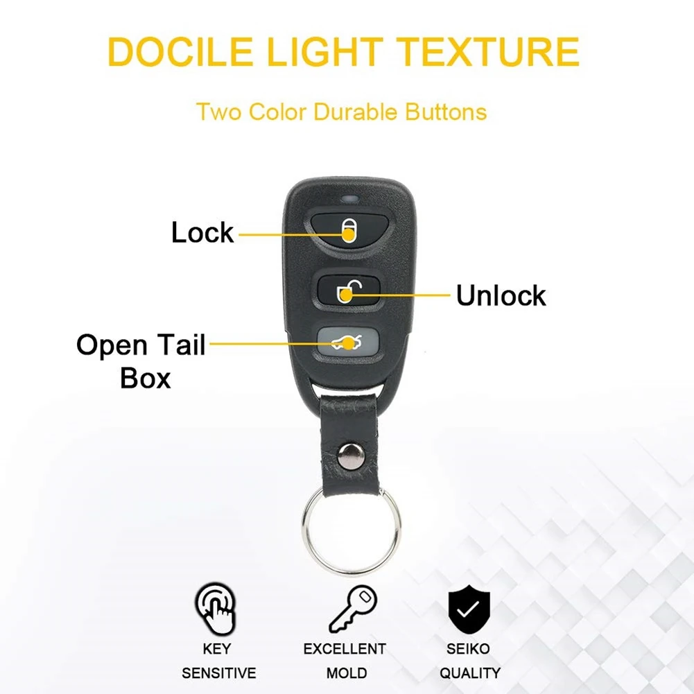 Unusual Key Fob Keyless Entry For Hyundai Elantra Sonata Kia Optima Remote Control Replace OSLOKA-310T 95430-3K200 3+1 Buttons 1