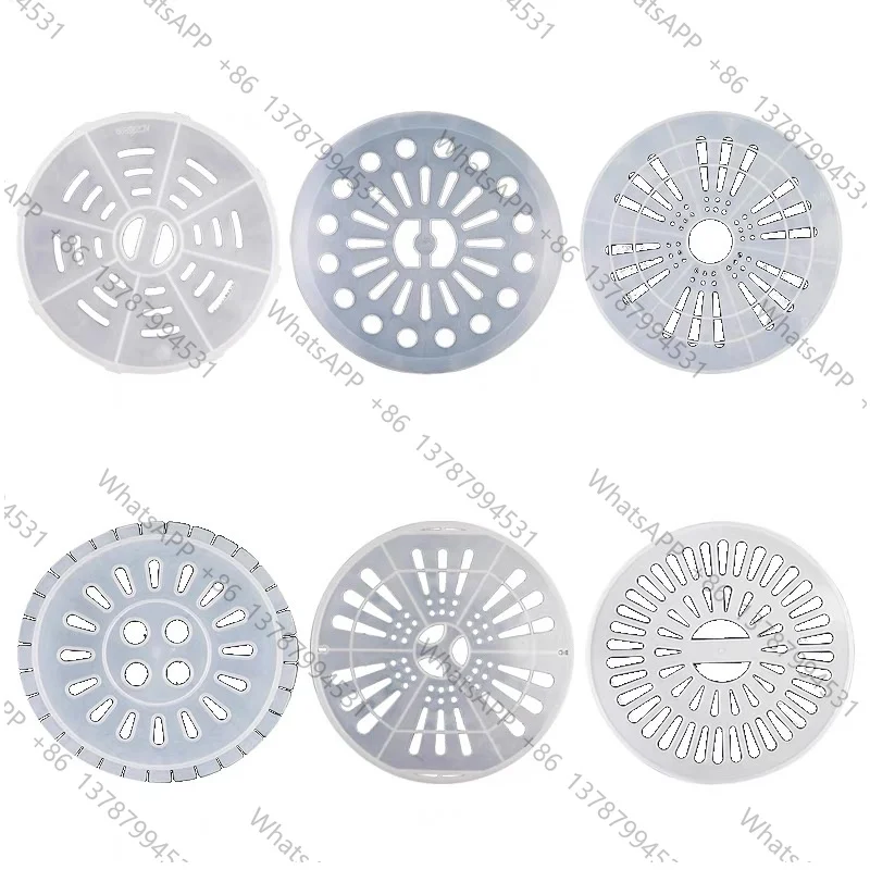 4 pc  20/22/23.5/24/24.5/25/27/29cm Dia Plastic Semi Automatic Washing Machine Spin Dryer Cap Cover White