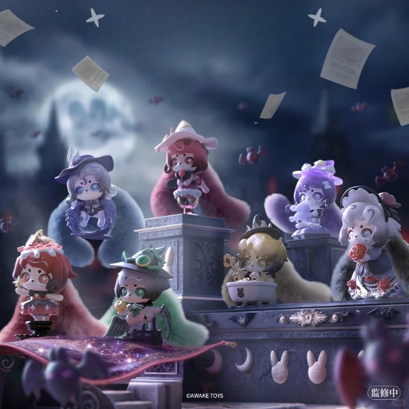 

Cup Rabbits Wanted Witch Series Blind Box Kawaii Rabbit Anime Figures Mystery Box Toys Genuine Statue Surprise Bag Pendant Gifts