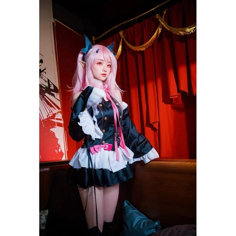 

CyNew Seraph of the End Krul Tepes женский костюм для косплея с париком аниме Owari No Seraph вампирская ведьма наряд на Хэллоуин