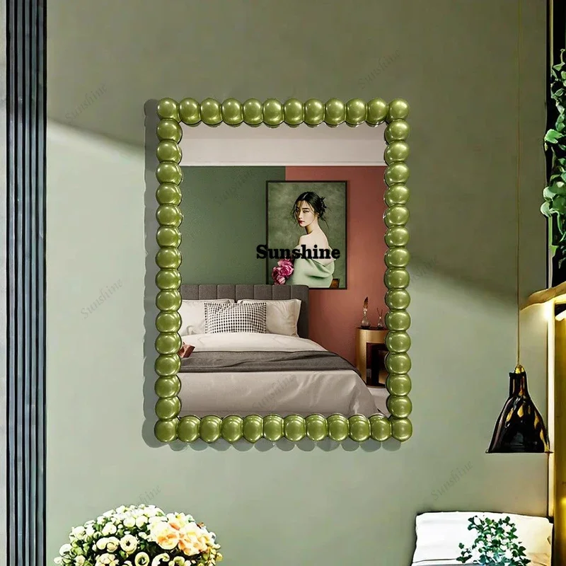 Square Frame Mirror Long Makeup Wall Dressing Table Hanging Bathroom Aesthetic Mirror Decoration Spiegels Unique Furniture  FT