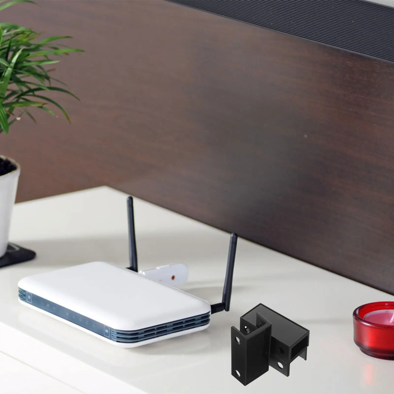 1Set Laptop Under Desk Holder Plastic Mount Storage Bracket Keyboard Rack Laptop Support Office Accessories Desk Accessories
